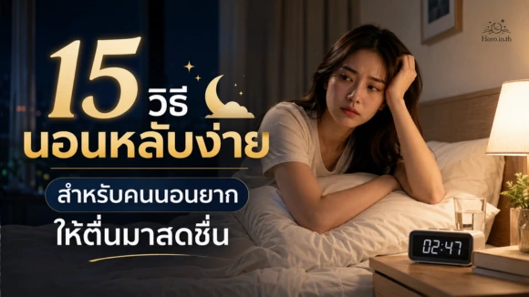 15 วิธีนอนหลับง่าย สำหรับคนนอนยาก ให้ตื่นมาสดชื่น