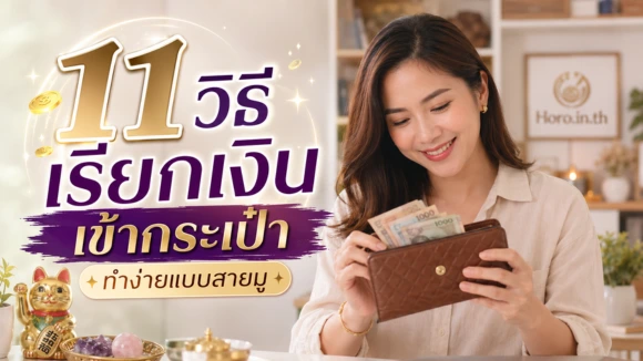 วิธีเรียกเงินเข้ากระเป๋า