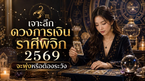 เจาะลึกดวงการเงินราศีพิจิก 2569 จะพุ่งหรือต้องระวัง